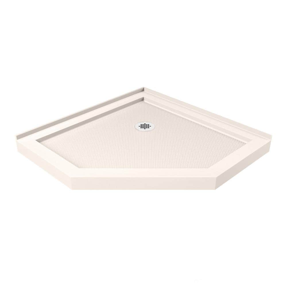 SlimLine 40 in. x 40 in. Neo-Angle Shower Base in White
