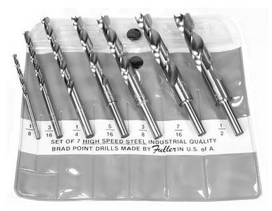WL Fuller 41092007 Brad Point Drill Bit Set
