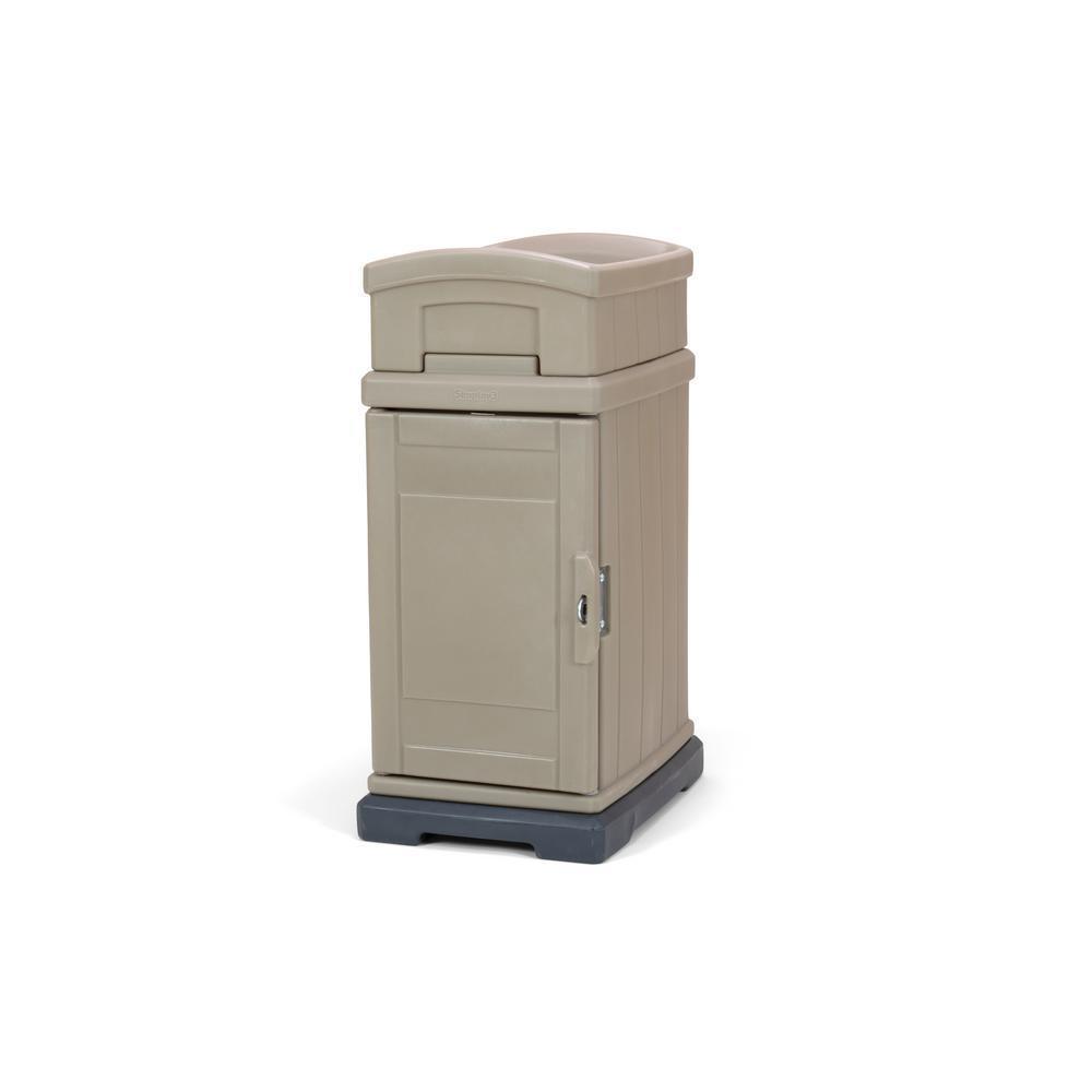 Hide Away Lockable Parcel Delivery and Storage Box in Tan