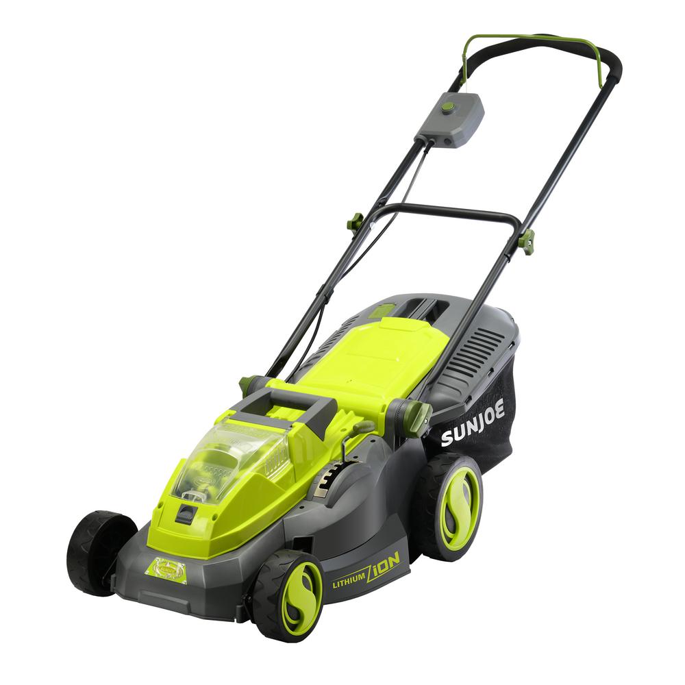 Sun Joe 15 in. 40-Volt Brushless Cordless Walk Behind Push Mower (Tool Only)