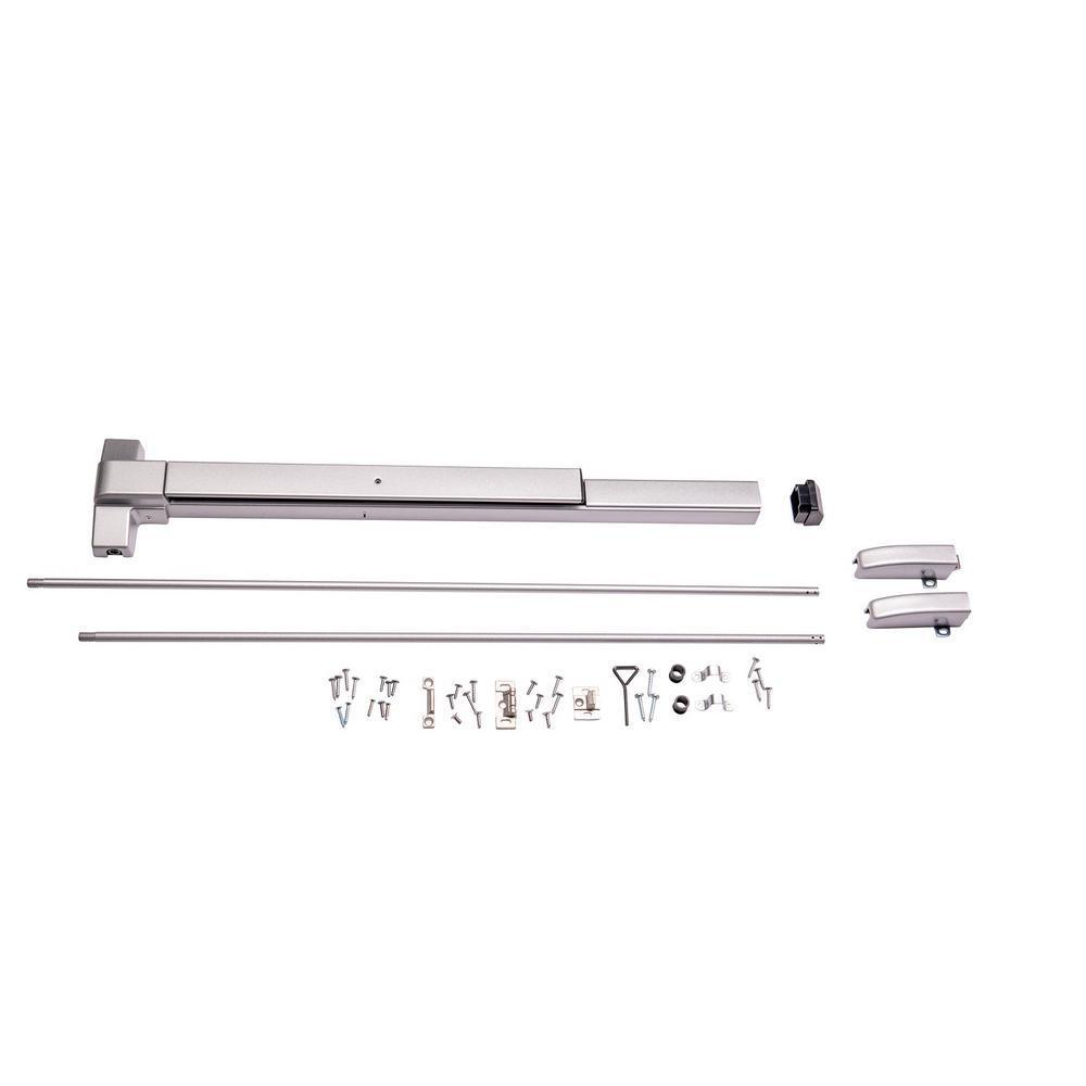 Fire Rated Crash Bar Vertical Surface Rod Exit Device in Aluminum