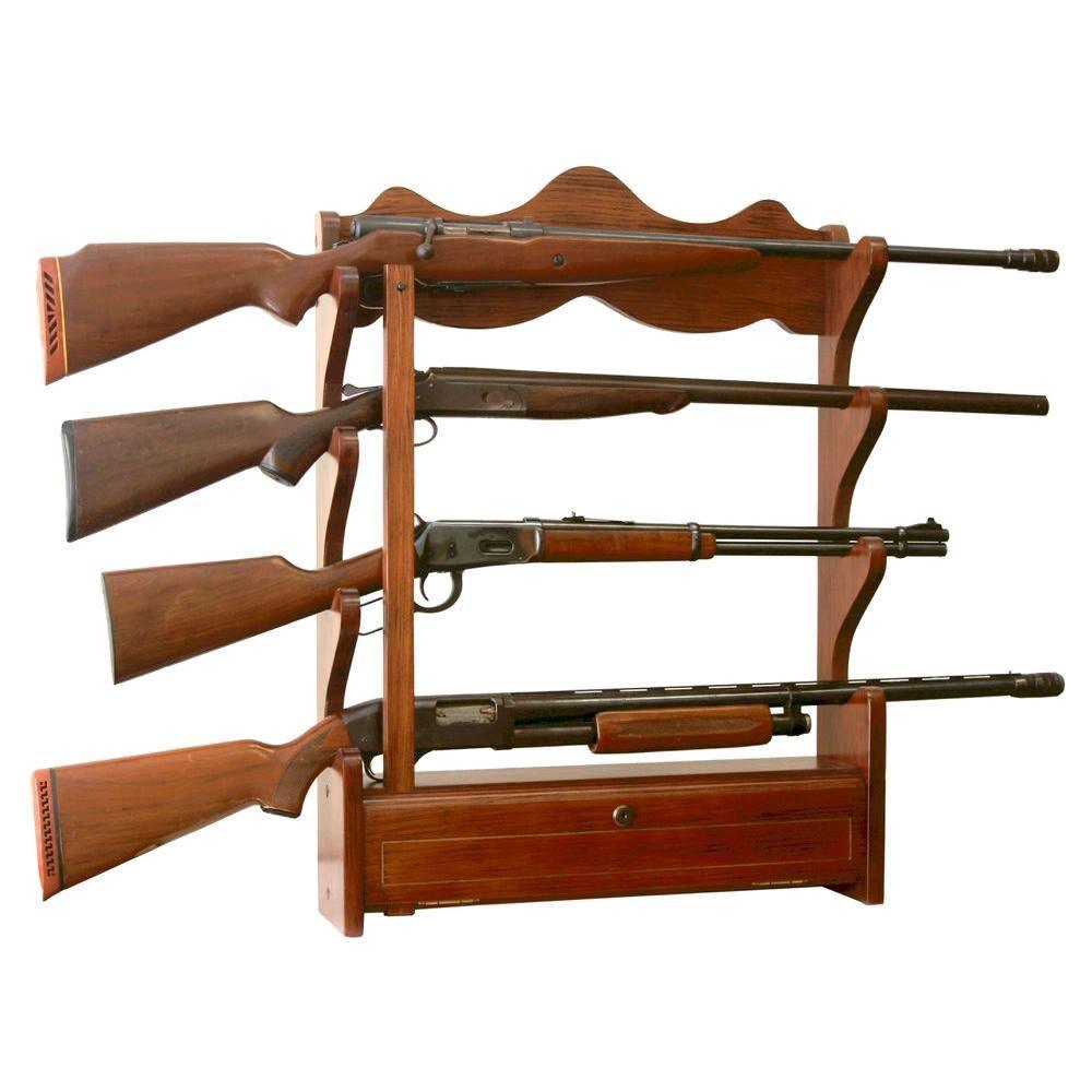 1.00 cu. ft. 4 Gun Wall Rack