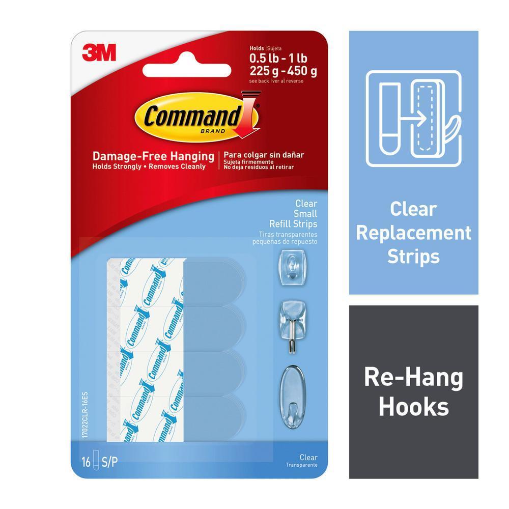 1.75 in. Small Clear Refill Strips (16-Pack)