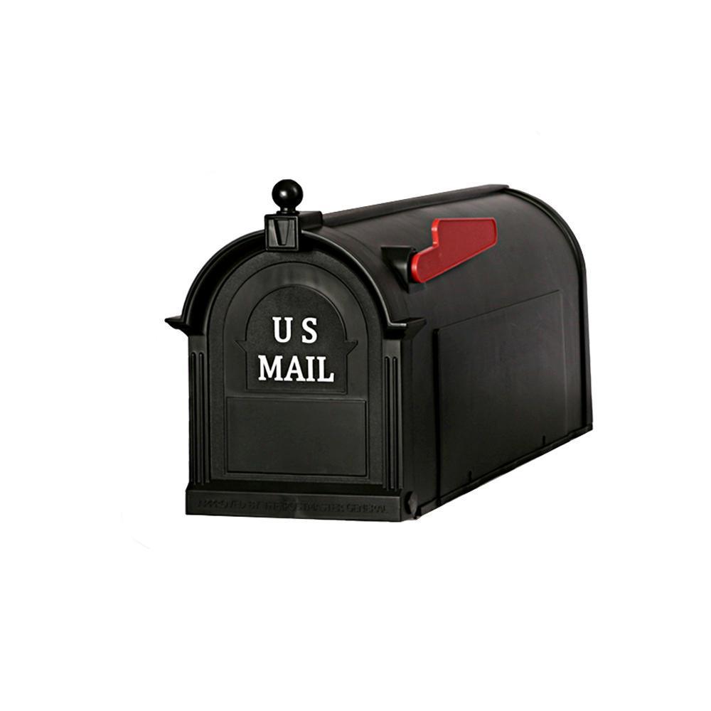 Ambrose Black Post Mount Mailbox