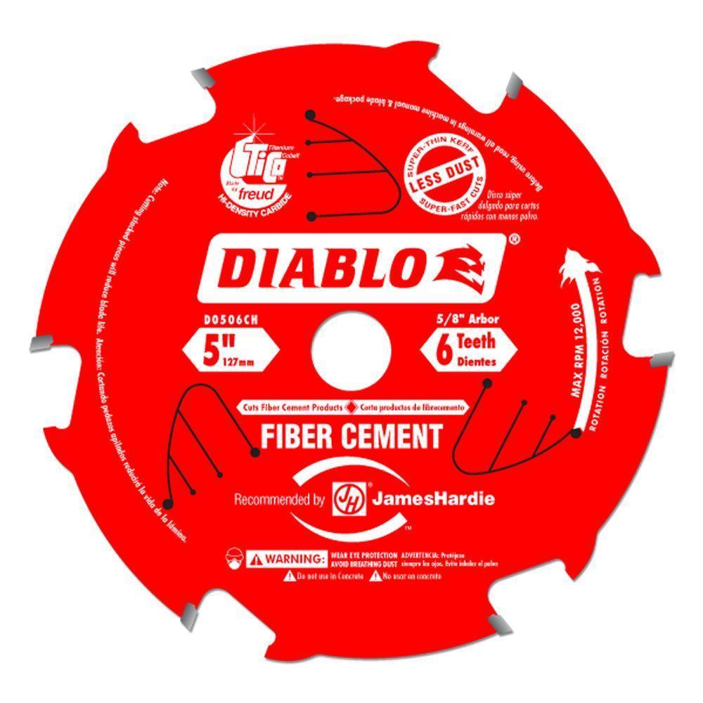 5 in. x 6-Teeth Fiber Cement Saw Blade
