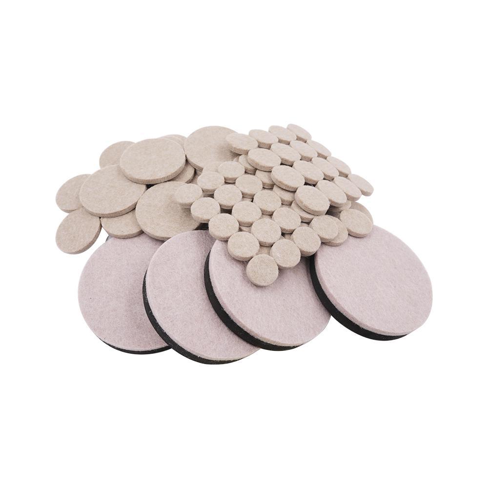 Variety Pack Beige Felt, Bumpers and Sliders (108-Piece)