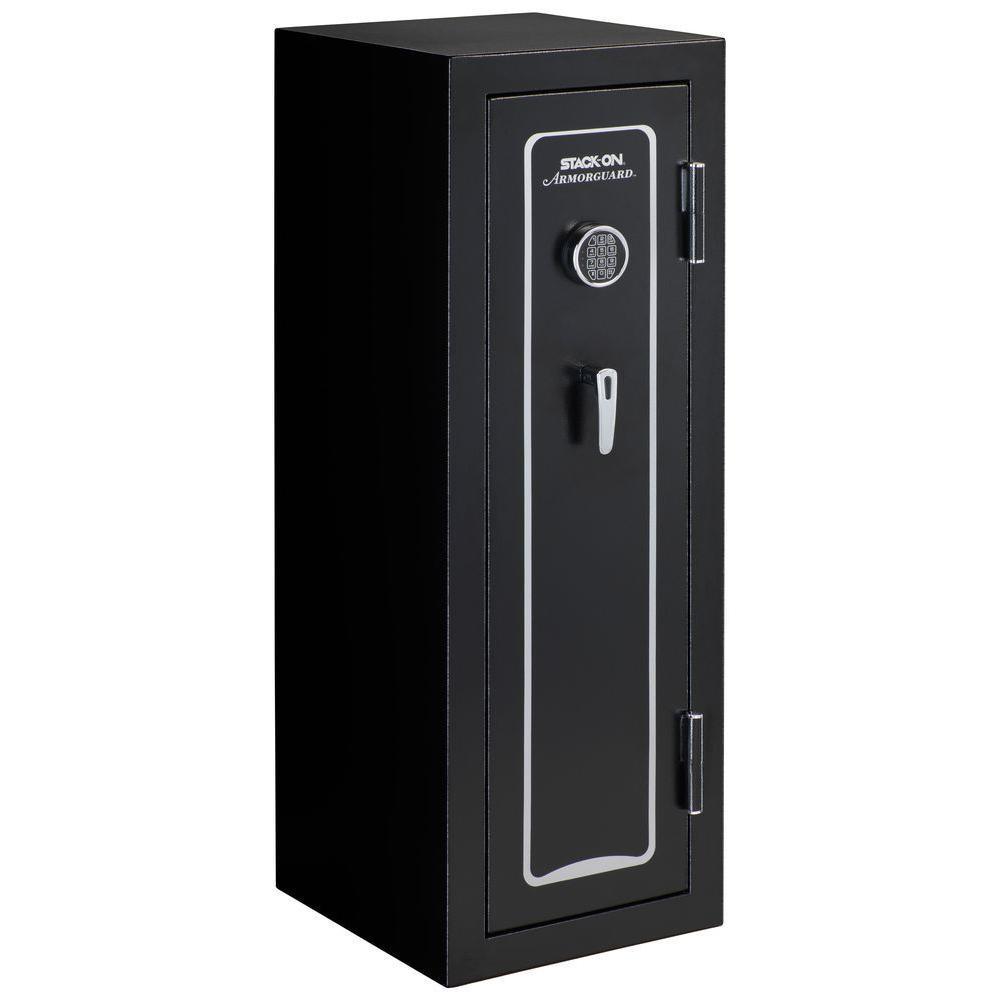 18-Gun Fire Rated Safe with Electronic Lock and Door Storage, Black