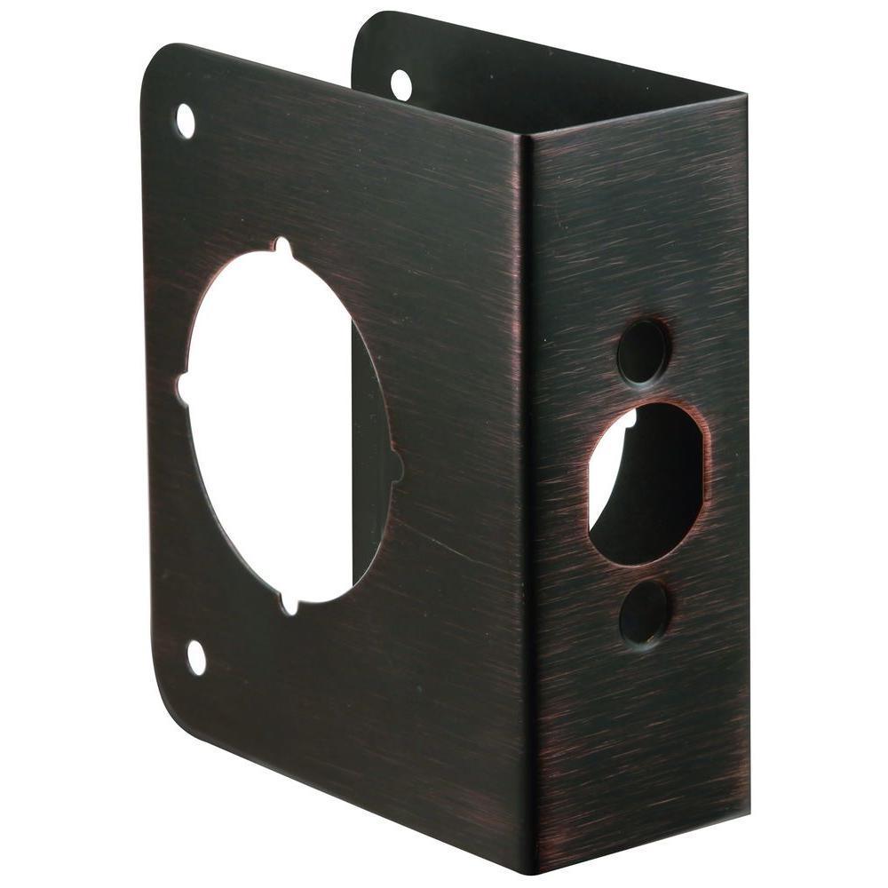 2-3/8 in. x 1-3/4 in. Vintage Bronze Door Reinforcer