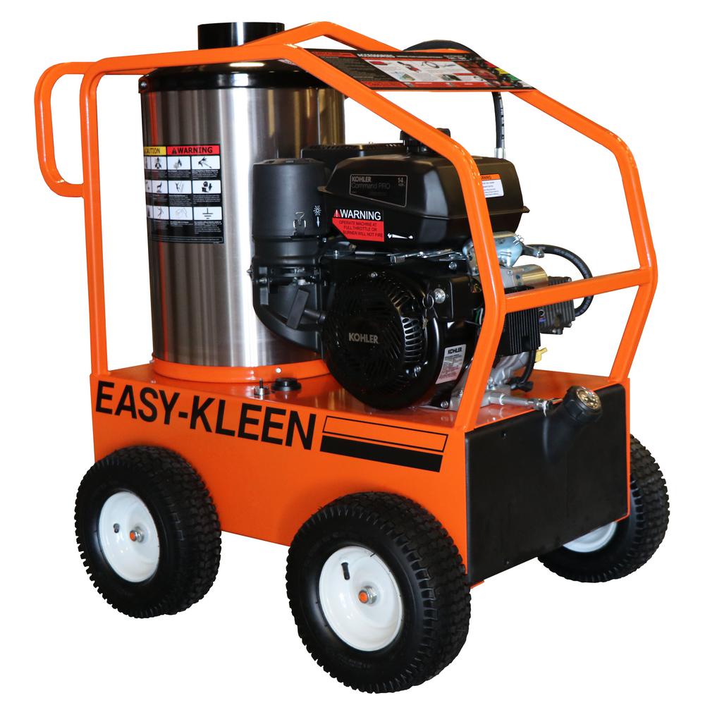 EASY-KLEEN Commercial 4000 PSI 3.5 GPM 12-Volt Kohler Gas Driven Hot Water Pressure Washer