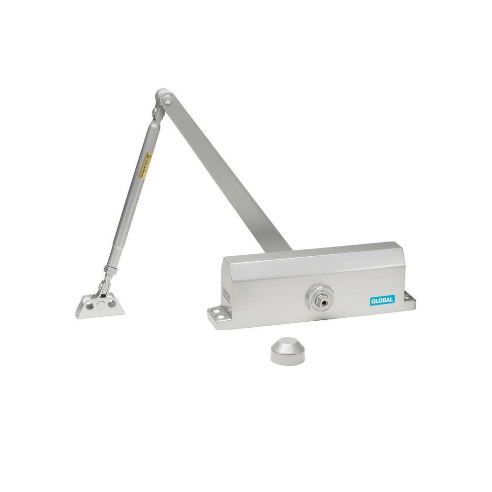 Commercial Door Closer with Backcheck in Aluminum - Size 3