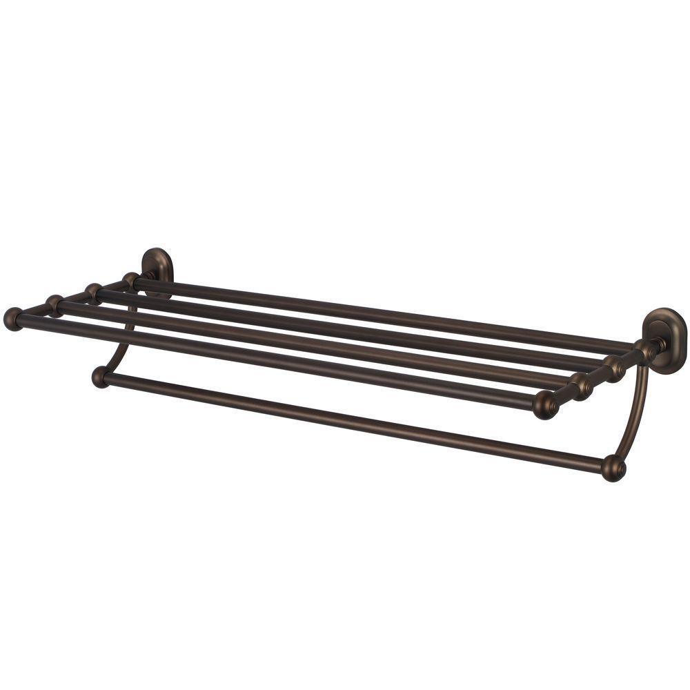 29 in. Towel Bar and Bath Train Rack in Oil Rubbed Bronze