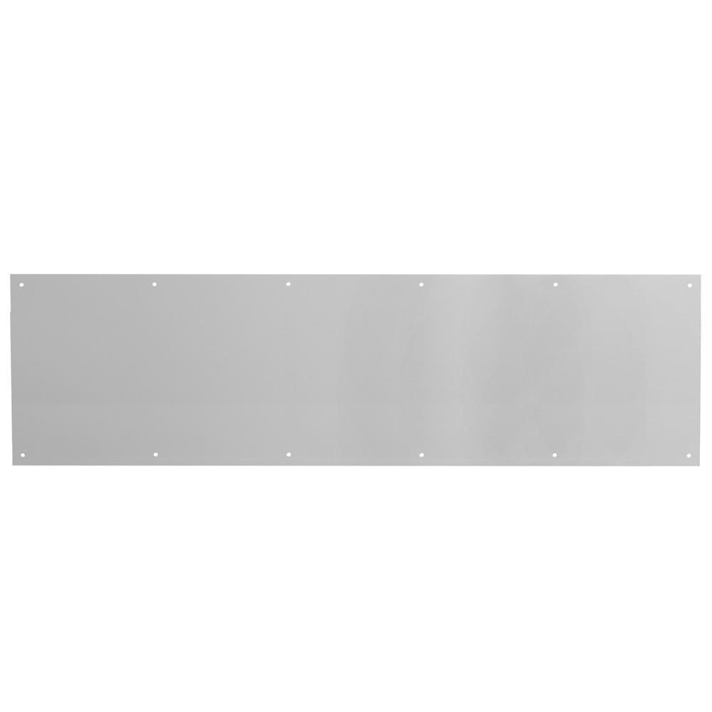 10 in. x 34 in., Aluminum, Door Kick, Satin