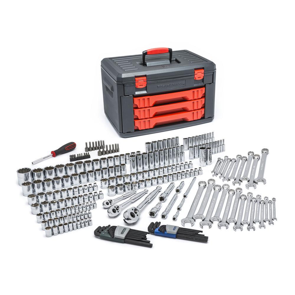 Mechanics Tool Set in 3-Drawer Storage Box (239-Piece)