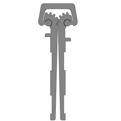 Pemko CFM83SLI Continuous Geared Hinge Full-Mortise Short Leaf Inset Clear Anodized Finish - 83"