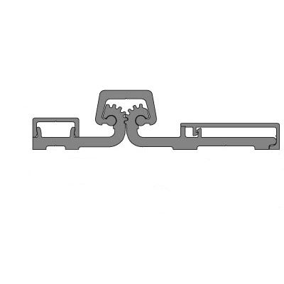 Pemko CFS85CP Full-Surface Continuous Geared Hinge Center Pivot Clear Anodized Finish - 85"