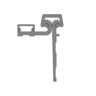 Pemko CHM83HD1 Half Mortise Heavy Duty Continuous Geared Hinge in Clear Anodized Finish - 83" Long