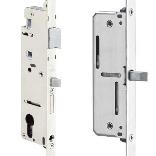 Hoppe Multipoint 1.77" Backset Manual Gear with Roundbolt Bottom Extension