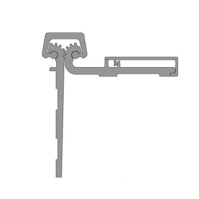 Pemko CHS83 Half-Surface Continuous Geared Hinge in Clear Anodized Finish - 83"