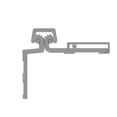 Pemko CHS85SFHD1 Half-Surface Heavy Duty Safety Continuous Geared Hinge in Clear Anodized Finish - 85"