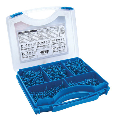KREG Blue-Kote Pocket-Hole Screw Project Kit SK03B