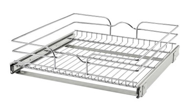 Rev-a-shelf Single Tier Bottom Mount Pull Out Steel Wire Organizer 5WB1-2120CR-1