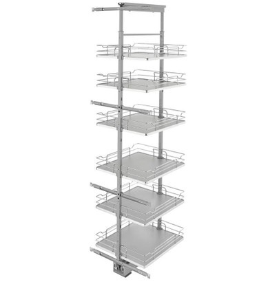 Rev-a-shelf Solid Bottom Pantry Pullout 73-5/8"" Minimum Cabinet Height Several Opening Options 5373 Series