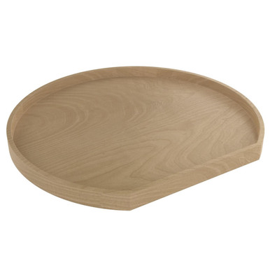 Rev-A-Shelf Single Shelf Wood Classic D-Shape Lazy Susan 4WLS201-31-52