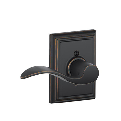 Schlage Accent Lever Non-turning Lock with Addison Trim
