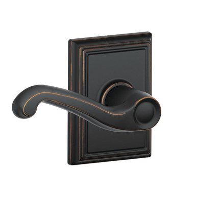 Schlage Flair Passage Levers with Addison Rosette