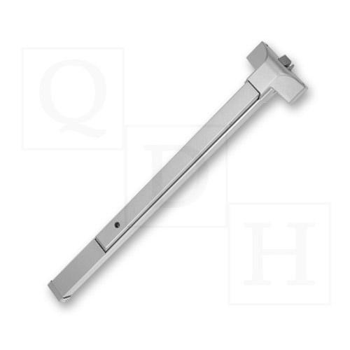 Tell F8300A-416-48" Heavy Duty Fire Rated Grade 1 Rim Panic Bar - 48" x Panic Trim or Exit Only 689 Aluminum Finish