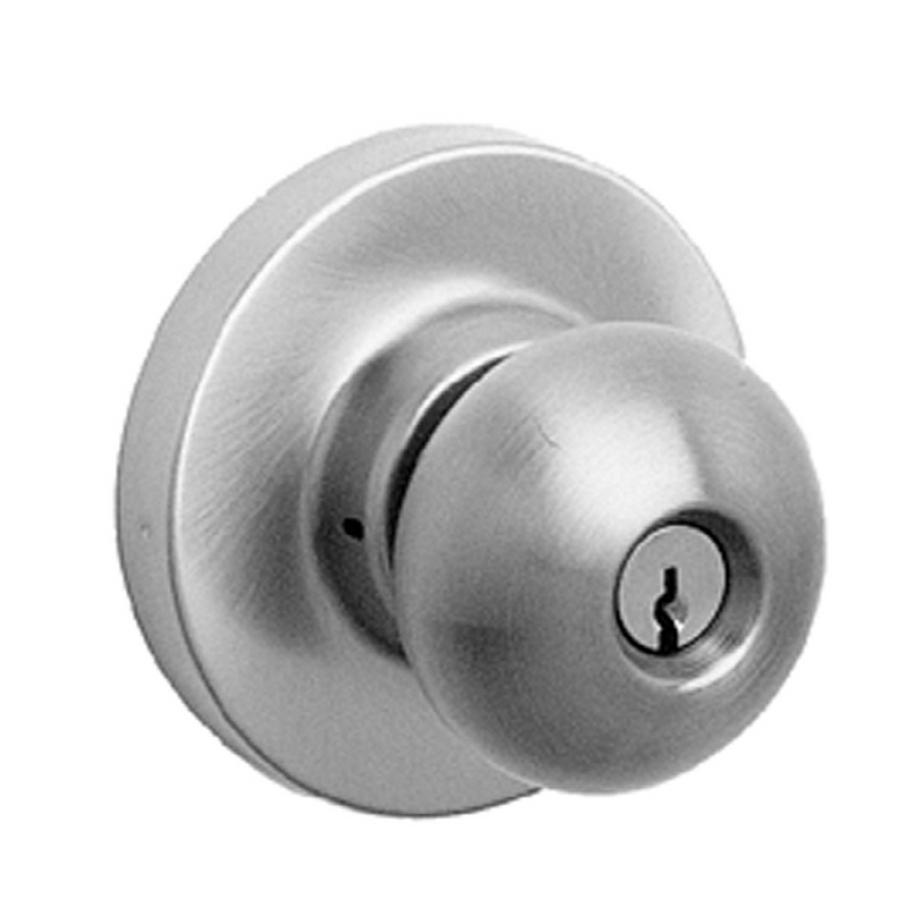 Tell EMP886 Storeroom Knob Exit Device Trim Only EX100012 Trim for Tell 8300 and 8400 Panic Bars - Schlage C keyway, 630/US32D Satin Stainless Steel