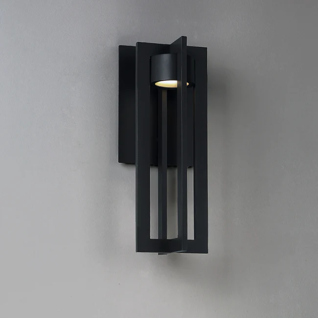 WAC Lighting - WS-W48625-BK - 25" Chamber Outdoor Wall Sconce 3000K Black