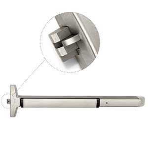 Accentra (Yale) 6250 630 Rim Squarebolt Narrow Stile, Exit Only Panic Device, Select Bar Length 36" or 48", US32D/630 Satin Stainless Steel Finish